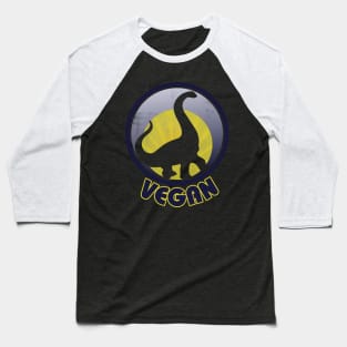 Vintage Vegan Dinosaur Baseball T-Shirt